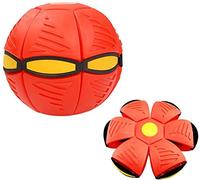 Magic UFO Ball, piattino volante deformabile palla giocattolo per bambini decompressione gioco per giardino all'aperto spiaggia sport (rosso)