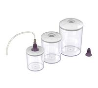 SET NR 3 CONTENITORI CON TAPPO BOTTIGLIA INCLUSO trasparente MAGIC VAC