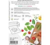 Magic Vac, 2 Rotoli Sottovuoto per Alimenti 20x600, Multistrato e Resistenti, in