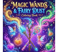 Magic Wands & Fairy Dust Coloring Book: A Whimsical Adventure into an Enchanter's Workshop with 50 Unique, Single-Sided Designs for Kids Ages 4-8 (Gifts for Girls and Boys)