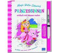 Ullmann Medien Kit acquerello Magic Water Colouring – Principesse (16 immagini + penna serbatoio) 4+