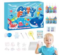 Magic Water Elf Kit, Fai Da Te Colorato Creatura Marina Giocattoli Con 8 Gel Magici, 8 Stampi Creature Marine, Magi c Water Gel Giocattolo Sensoriale, Magic Gels Mold, Set Gioco Con Elfi Acquatici