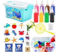 Magic Water Elf, Set Creativo 3D Aqua Gelz, Acqua Gel DIY Sea Life Creature, 8 Flaconi di Gel Colorato, Set di Giocattoli Acquatici per Ragazzi e Ragazze