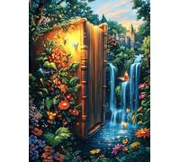 Magic Waterfall Puzzle 1000 Pezzi Per Regalo Di Pasqua Cartone Spesso Per Bambini Wild Animals Fantasy Animal Attività Educativa Per Tutta La Famiglia Con Confezione Regalo Qualità Garantita 1000 PCS