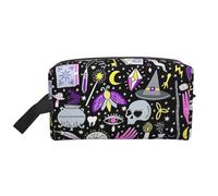 Magic Witch Bohemian Drawing stampato 600D Oxford Storage Pouch Pouch Portable Large Travel Bag per articoli da toeletta e oggetti quotidiani