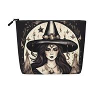 Magic Witch Witchcraft Bohemian Versatile Travel Makeup Bag Travel Pouch con cerniera Accessori Organizer, Nero , Taglia unica, Beauty case