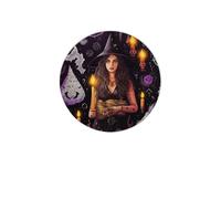 Magic Witch Witchcraft Sottobicchieri assorbenti per bevande sottobicchieri rotondi in diatomea sottobicchieri riutilizzabili da 4 pollici Set 4 pezzi