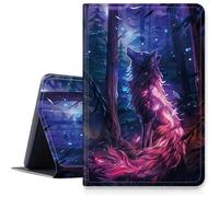 Magic Wolf Custodia per iPad Air 11 pollici 2024 M2, antiurto in pelle PU pieghevole e regolabile con auto sleep/wake per iPad Air Case 2024 Air M2 da 11 pollici