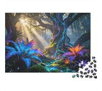 Magic Woods Puzzle 1000 Pezzi Riciclabile Material Alien Forest Adult Jigsaws Family Gaming Time Props Interessant Gioco di Famiglia per Donne 70x50cm/1000pcs