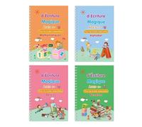 Magic Writing Book For Kids, Reusable Grooved Workbooks For Office, Magic Grooved Practice Copybook, Learn To Write Children Kindergarten Preschool Tracing Letter