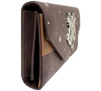 Magica Scuola di Magia Emblema Metallico Potter Borsa/Portamonete Busta Tasca Porta Monete, Documento e Carte, Marrone