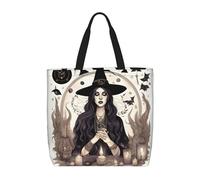 Magica Stregoneria Stregoneria Boemia Disegno Stampa Moda Con Zip Borsa A Tracolla Borsa Casual Borsa Shopper Per Lavoro Viaggio