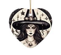 Magica stregoneria stregoneria bohemien natale ornamenti in ceramica decorazione per camera casa, regali, fattoria albero di Natale Haning