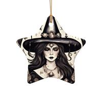 Magica stregoneria stregoneria bohemien natale ornamenti in ceramica decorazione per camera casa, regali, fattoria albero di Natale Haning