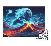 Magical Animals with Rainbow Aura Jigsaw Puzzle Impossibili 1000 Pezzi Decorazione Per La Casa. Rilassamento E Intelligence Per Adulti E Ragazzi Da 14 Anni 38x26cm/1000pcs