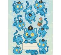 Magical Blue Tiger Notebook - Cute Anime-Inspired Journal for K-Pop Fans: A stylish K-pop inspired notebook, perfect for journaling, school notes, ... decorated pages make it a must have fan gift!