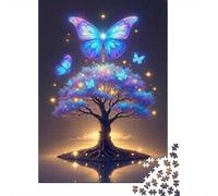 Magical Butterfly Tree 1000 Componenti Carta Spessa Puzzle Familiare Facile Da Pulire Livello Di Difficoltà Equilibrato Fan Dei Rompicapo Divertente 52x38cm/1000pcs