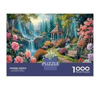 Magical Cabin 1000 Pezzi Waterfall Garden in Enchanted Forest Puzzle Giocattoli Puzzle Per Gioco Familiare Decorazione Della Famiglia Adulti Romantico Regalo Per 52x38cm/1000pcs