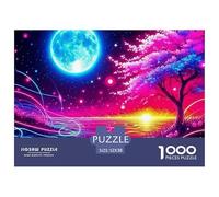 Magical Castle Under Starry Sky Pezzi Cartone Ben Realizzati Ottimo Per Allenamento Mentale, Memoria E Relax A Casa 52x38cm/1000pcs