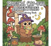 Magical Cat-Owl Adventures: A Cozy coloring book