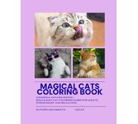 Magical Cats Coloring Book: Wizards & Witches Edition - Bold & Easy Cat Coloring Pages for Adults, Stress Relief and Relaxation