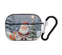 Magical Christmas - Custodia protettiva per AirPods Pro con anello portachiavi, custodia protettiva rigida in policarbonato per AirPods Pro di seconda generazione, per donne e uomini, facile da aprire