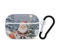 Magical Christmas - Custodia protettiva per AirPods Pro con anello portachiavi, custodia protettiva rigida in policarbonato per AirPods Pro di seconda generazione, per donne e uomini, facile da aprire