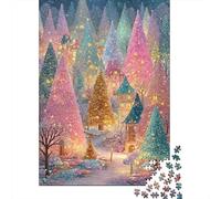 Magical Christmas Village Puzzle Giochi 1000 Pezzi Per Gioco Familiare Arte Interesting Puzzle Adulti Foto 70x50cm/1000pcs
