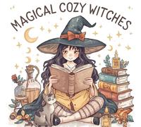 Magical Cozy Witches Coloring Book: Cute Witch Scenes for Relaxation & Fun