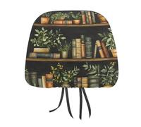 Magical Dark Academia - Copertura per poggiatesta auto stampata ad acquerello, 2 pezzi, elastica, comoda, per donne e uomini, universale, adatta alla maggior parte delle auto, furgoni, SUV, camion