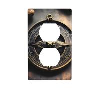 Magical Design - Bussola con rune norrene, 11,4 x 7 cm, per interruttori a presa luce (1 pezzo)