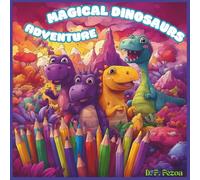 Magical Dinosaurs Adventure: A Fantasy Coloring Book for Kids: Beautiful Fairyland Coloring Pages for Kids - Fantasy, Fun, and Imagination Ages 3-12