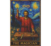 Magical Dot Grid Notebook, Tarot, The Magician: A Painted Cosmic Bullet Journal for Spells, Sketches, and Creative Planning