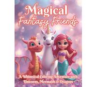 Magical Fantasy Friends: Unicorns, Mermaids, Dragons & Castles | A Whimsical Fantasy Coloring Book for Kids Ages 4-8