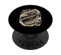 Magical Flute Surrounded By Clouds And Music PopSockets PopGrip Adesivo