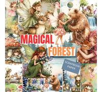 MAGICAL FOREST SCRAPBOOK PAPER: This is used in DIY JUNK JOURNAL, ORIGAMI, COLLAGE