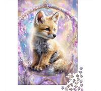 Magical Fox Dreamcatcher Art Puzzle Impossibili 1000Pcs Decorazione Per La Casa. Giochi Rilassamento E Intelligence Per Adulti E Ragazzi Da 14 Anni 52x38cm/1000pcs