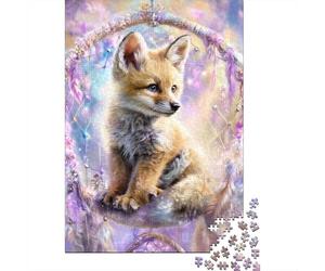 Magical Fox Dreamcatcher Art Puzzle Impossibili 1000Pcs Decorazione Per La Casa. Giochi Rilassamento E Intelligence Per Adulti E Ragazzi Da 14 Anni 52x38cm/1000pcs