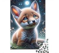 Magical Fox in Starry Night Puzzle Impossibili 1000Pcs Decorazione Per La Casa. Giochi Rilassamento E Intelligence Per Adulti E Bambini Da 12 Anni 70x50cm/1000pcs