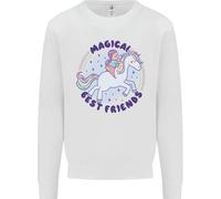 Magical Friends Una Ragazza Che Cavalca Un Unicorno Felpa Per Bambini