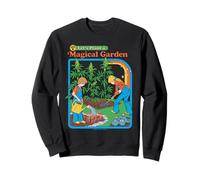 Magical Garden 420 Sarcastic Retro Vintage Funny Adult Humor Felpa
