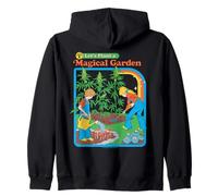 Magical Garden 420 Sarcastic Retro Vintage Funny Adult Humor Felpa con Cappuccio