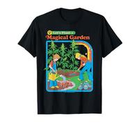 Magical Garden 420 Sarcastic Retro Vintage Funny Adult Humor Maglietta