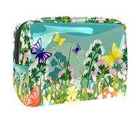 Magical Garden - Trousse da donna, per articoli da toeletta da viaggio, grande, in PVC, con cerniera, Multi, 18.5x7.5x13cm/7.3x3x5.1in, Beauty case