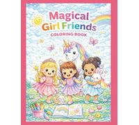 Magical girl friends coloring book