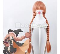 Magical Girl Raising Project Murota Tsubame Cosplay 100cm Parrucca diritta lunga Parrucca sintetica intrecciata Anime Orange Pink Mixed Murota Tsubame