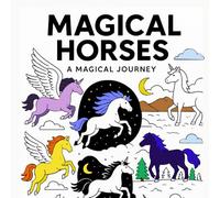 Magical horses: Childrens coloring book for fiction and fantasy: A magical journey