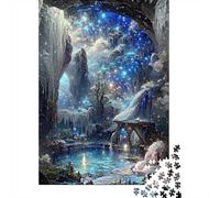 Magical Ice Cave 1000 Pezzi Cartolina Premium Puzzle Classico Coppia Partner Sollievo Dello Stress Decorazione Murale Pacchetto Valore 70x50cm/1000pcs