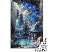 Magical Ice Cave 1000 Pezzi Cartone Resistente Set Di Puzzle Senior Jigsaw Entusiasti Allenamento Di Concentrazione Decorazione Murale 70x50cm/1000pcs