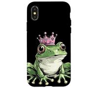 Magical Kingdom - Costume da rana con corona, per bambini e bambine Custodia per iPhone X/XS